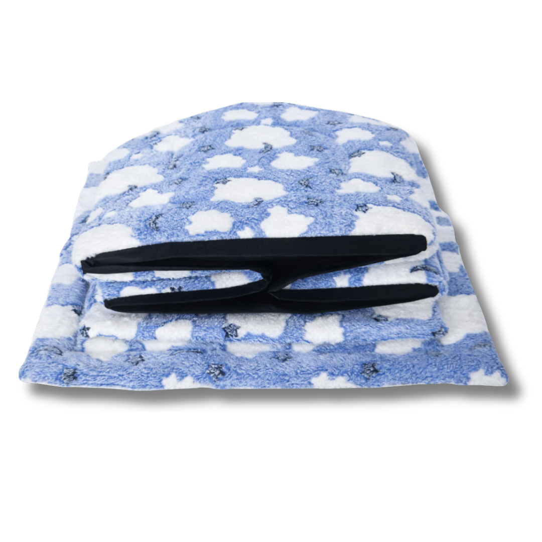 Plava Kućica za Ljubimce – Topla Zimska Oaza (53×50×43 cm)