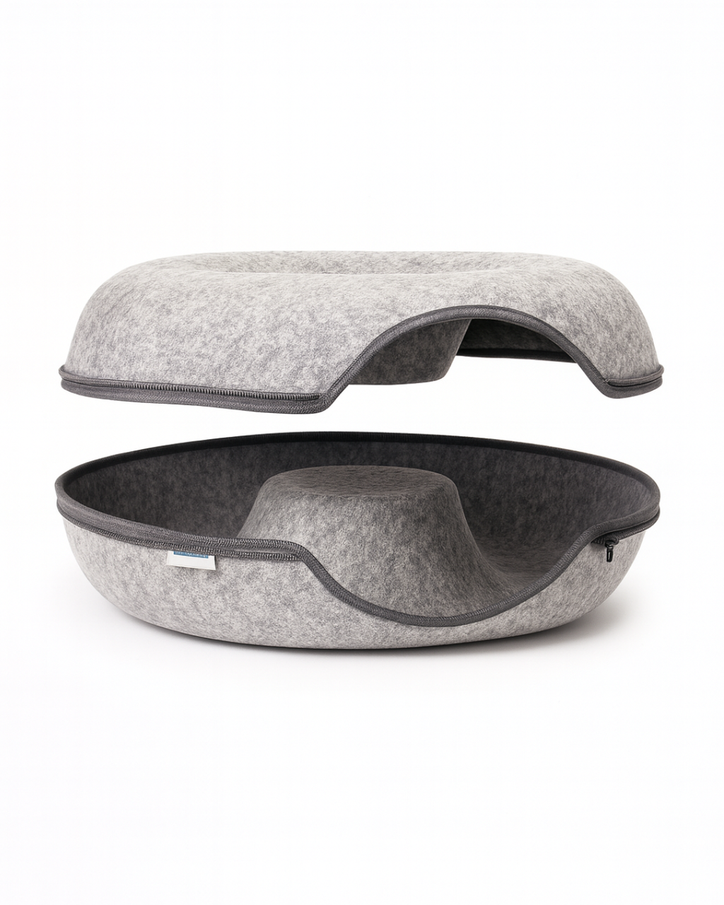 RoyalNest™ Deluxe Donut Tunel – Luksuzna 2-u-1 Kućica i Skrivalica za Mačke