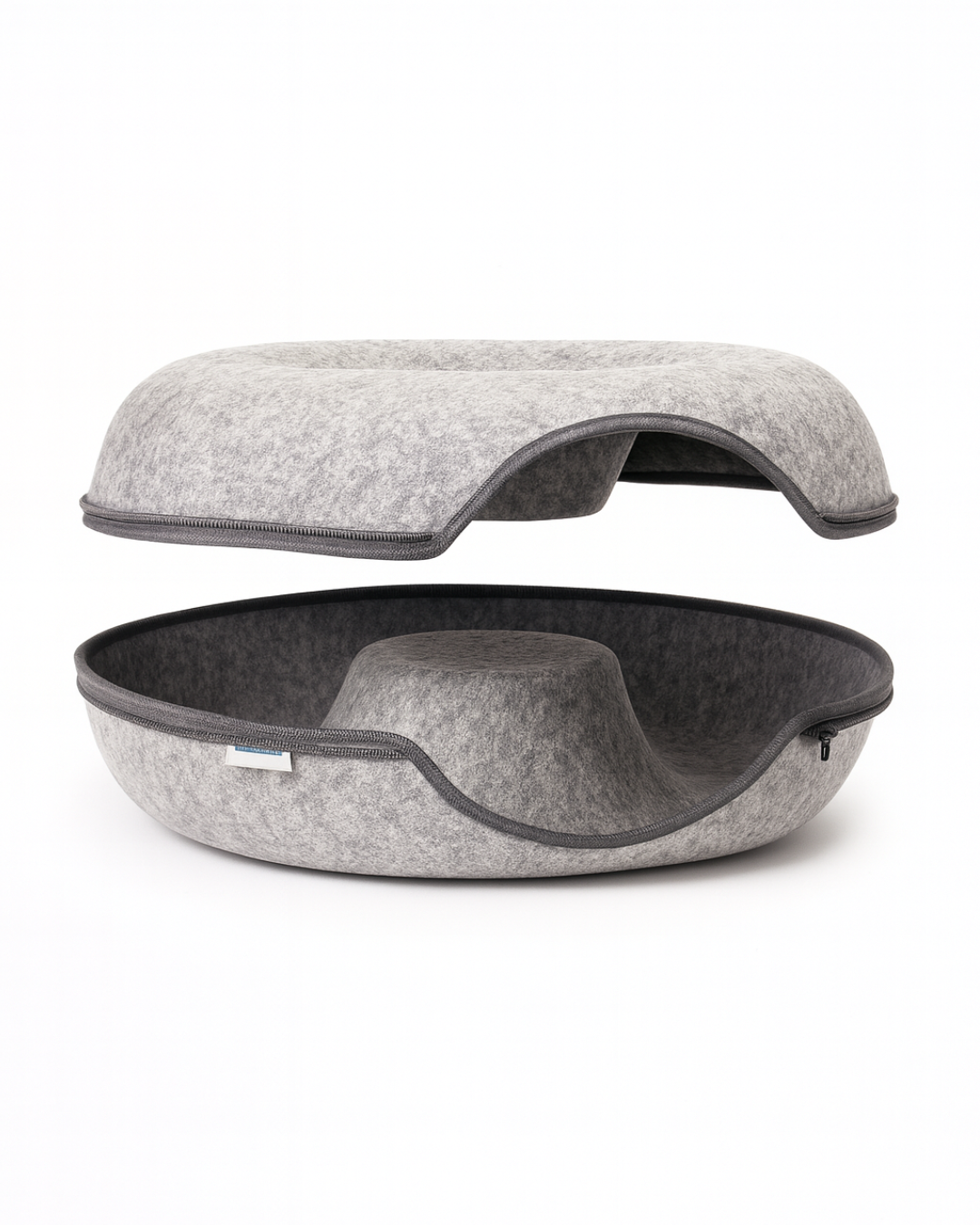 RoyalNest™ Deluxe Donut Tunel – Luksuzna 2-u-1 Kućica i Skrivalica za Mačke