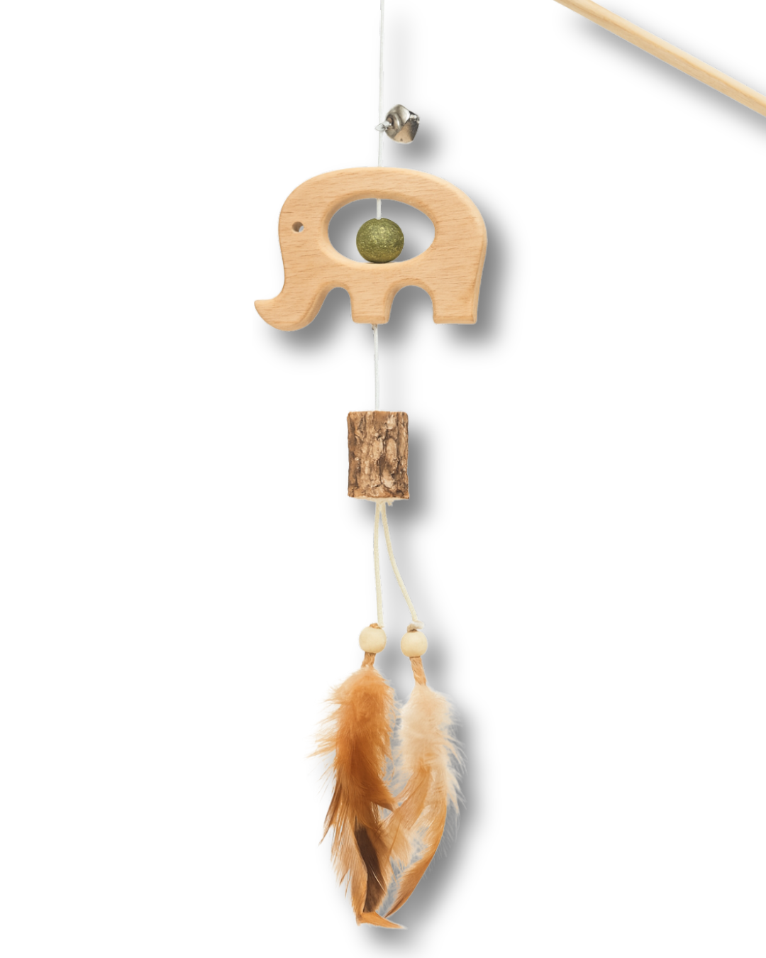 Drvena Mačja Igračka – Teaser Štap sa Catnipom