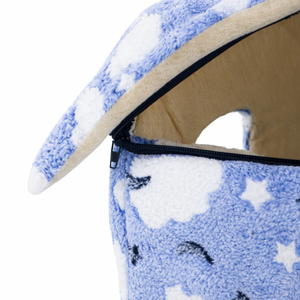 Plava Kućica za Ljubimce – Topla Zimska Oaza (53×50×43 cm)