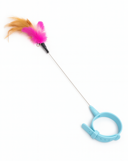 Pet Planet „FeatherFun“ igračka na ogrlici za mačke (36 cm)