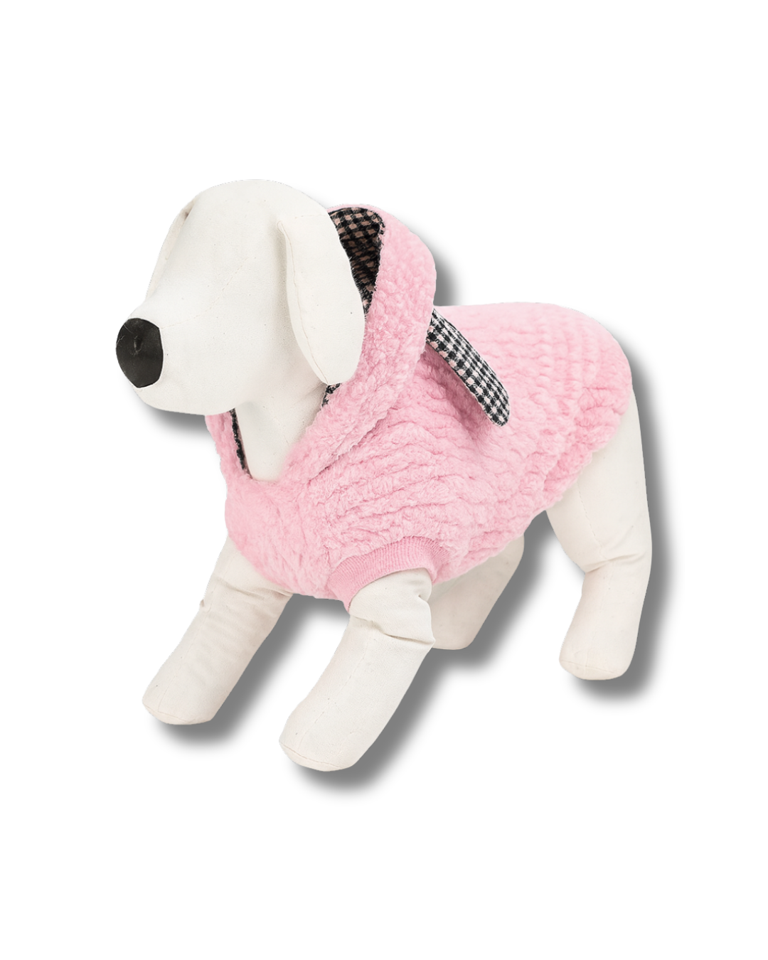 Pink Teddy Hoodie za pse – Mekani zimski duks sa kapuljačom i ušima 🐻